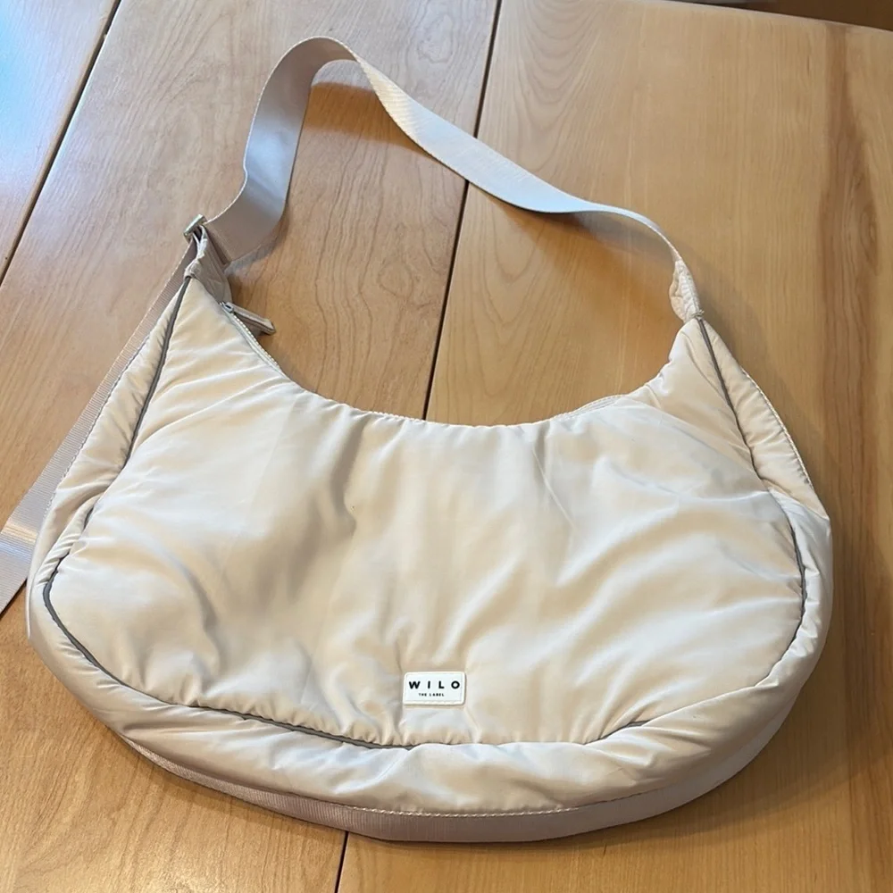 Wilo The Label cream colored shoulder/crossbody bag